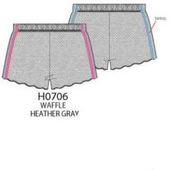 Paper Flower Side Color Taping Waffle Short