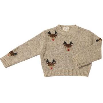 Me & Henry Rudy Sweater | Beige Reindeer