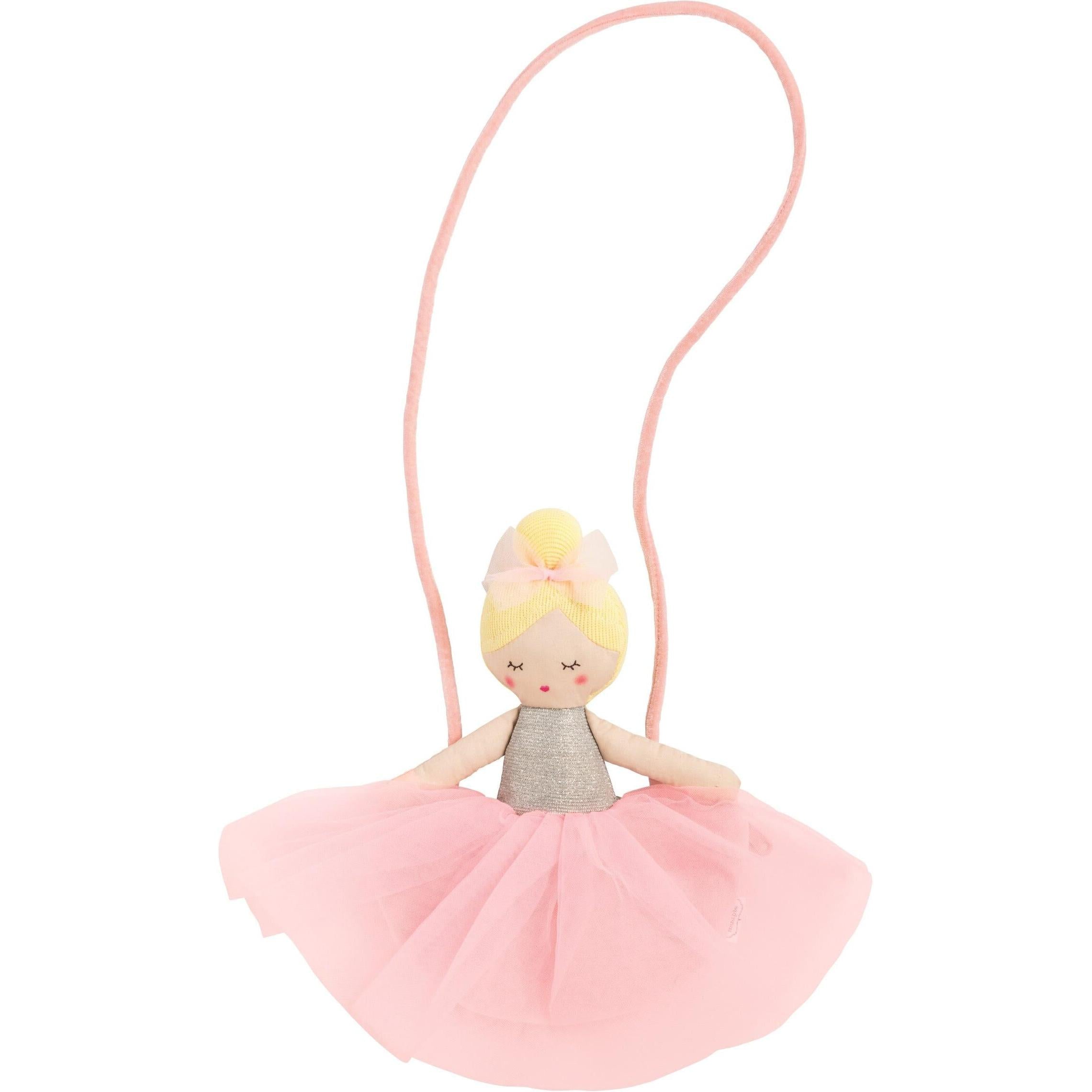 Mud Pie Tulle Ballerina Purse Blonde