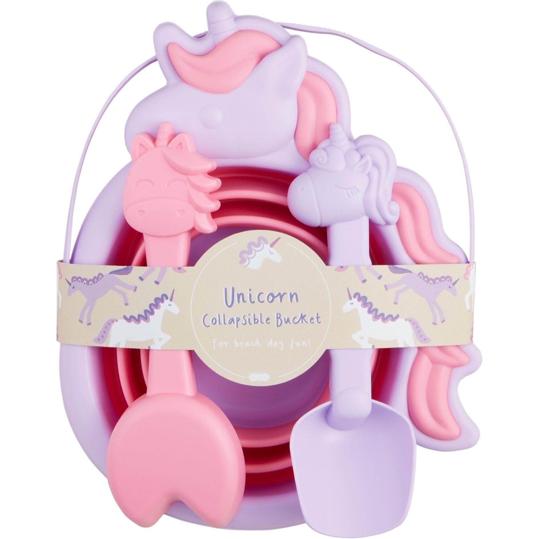 Mud Pie Unicorn Collapsible Bucket