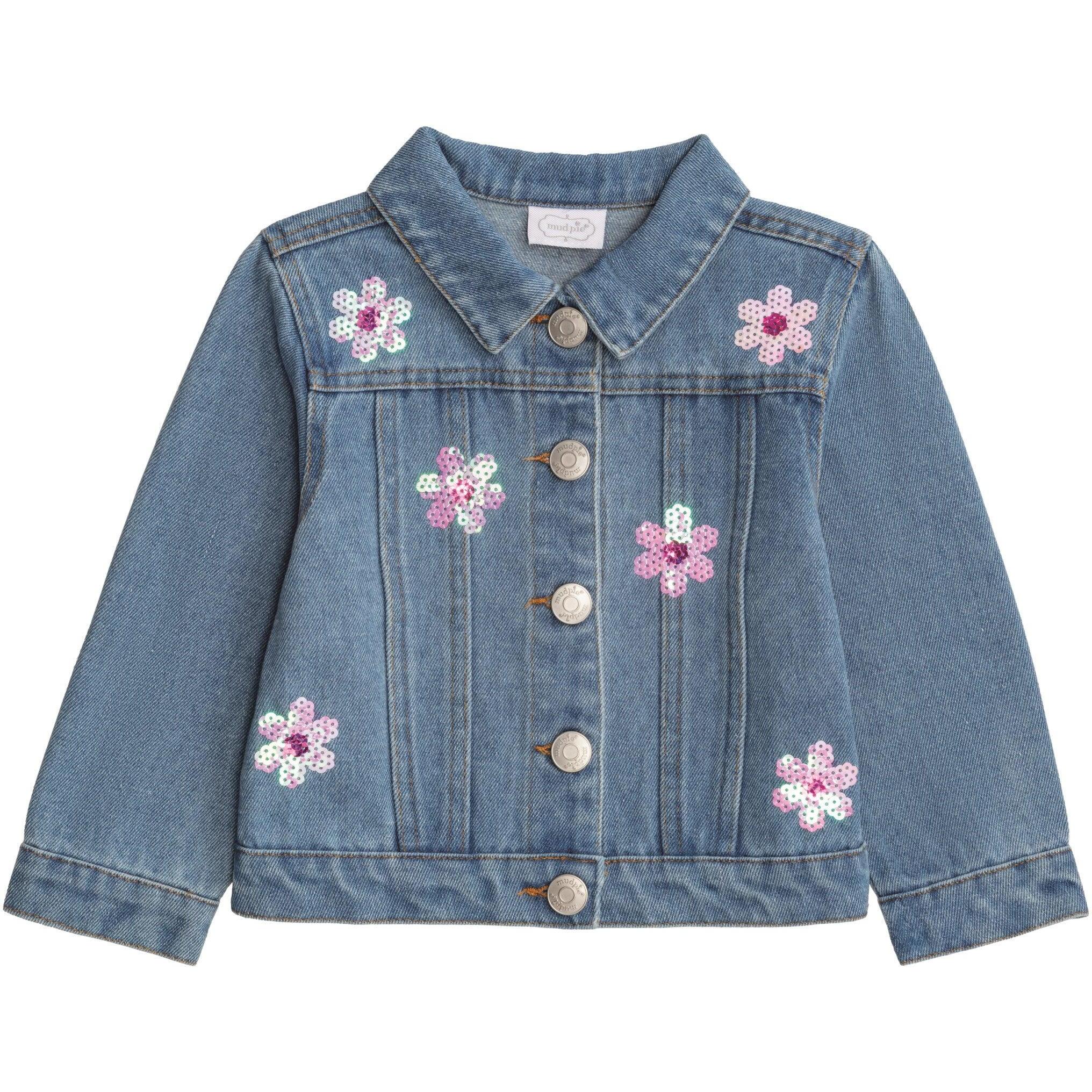 Mud Pie Daisy Denim Jacket