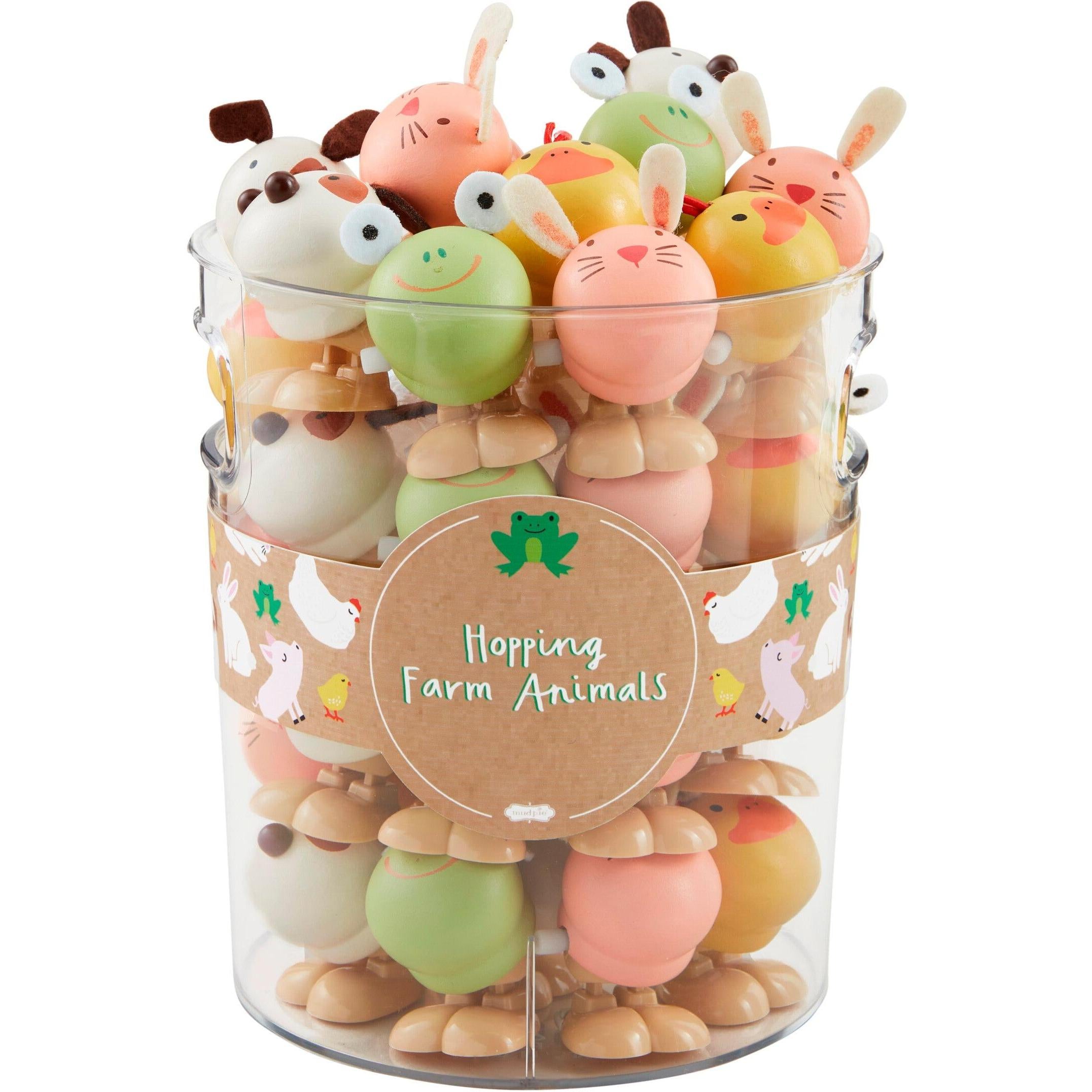 Mud Pie Wooden Wind Up Animals-4a