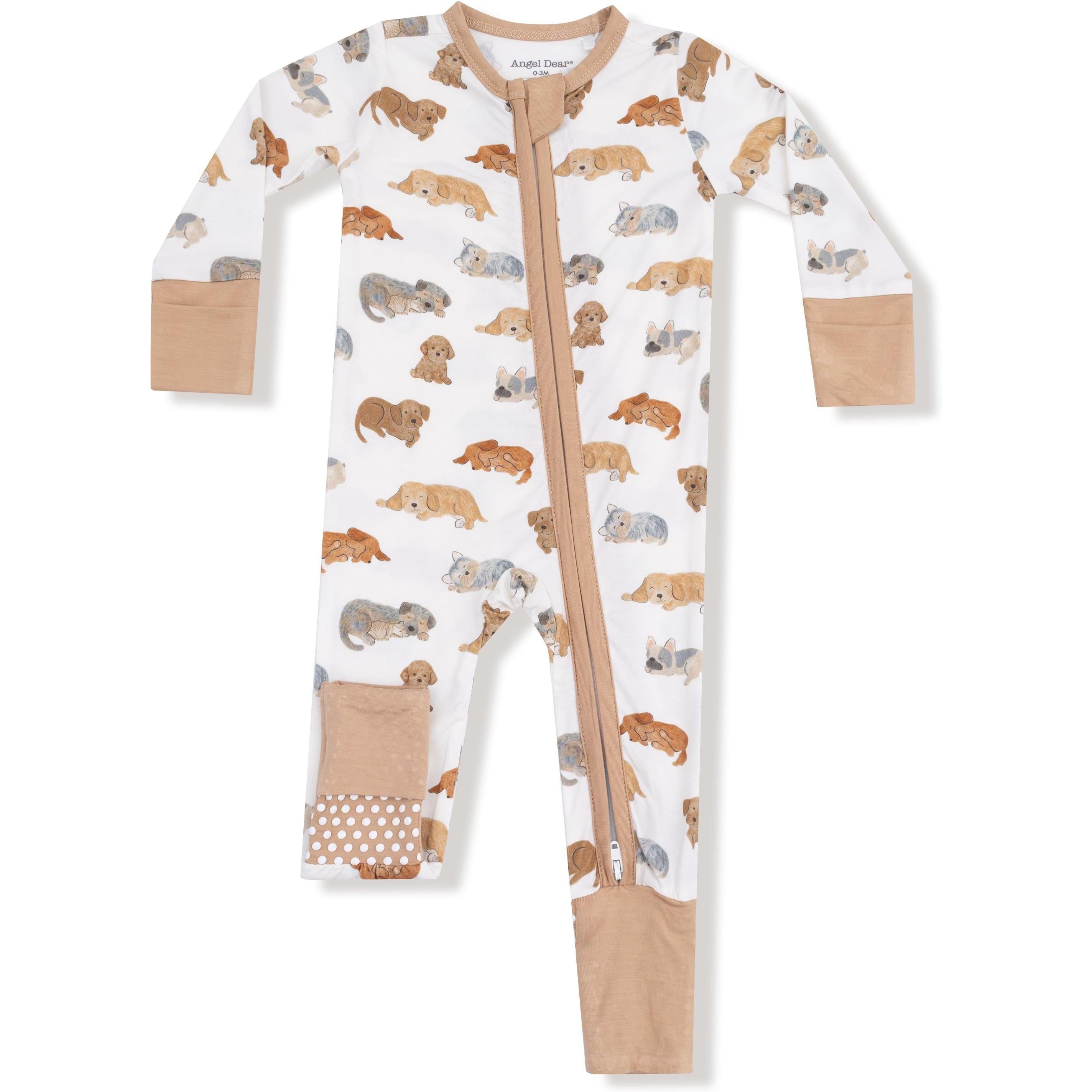 Angel Dear Napping Puppies 2 Way Zipper Romper