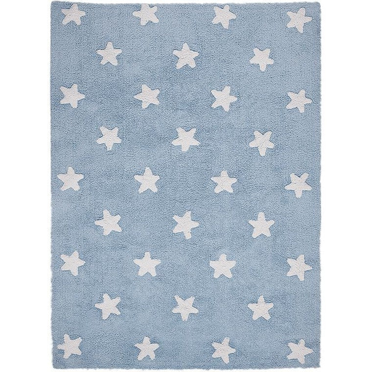 Lorena Canals Washable Rug Stars Blue