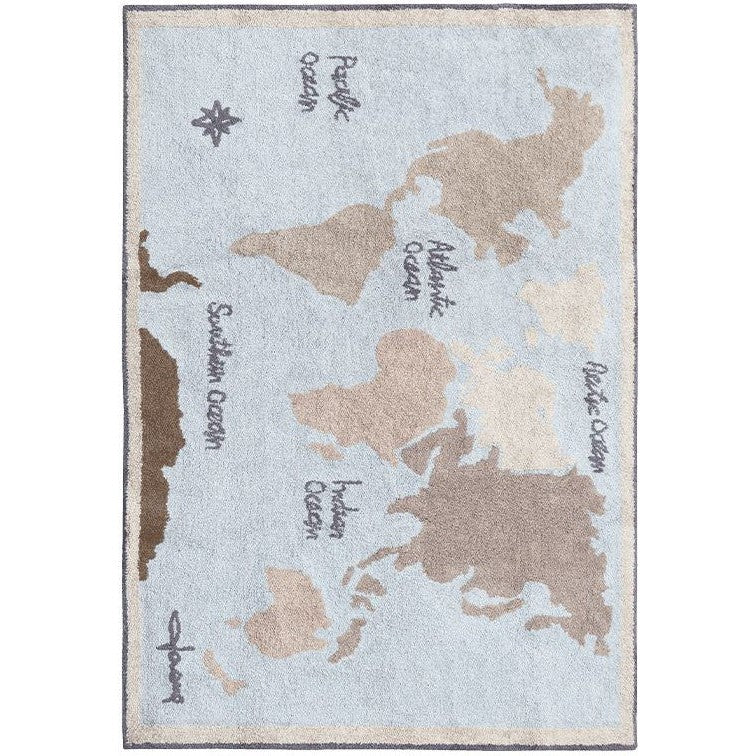 Lorena Canals Washable Rug Vintage Map