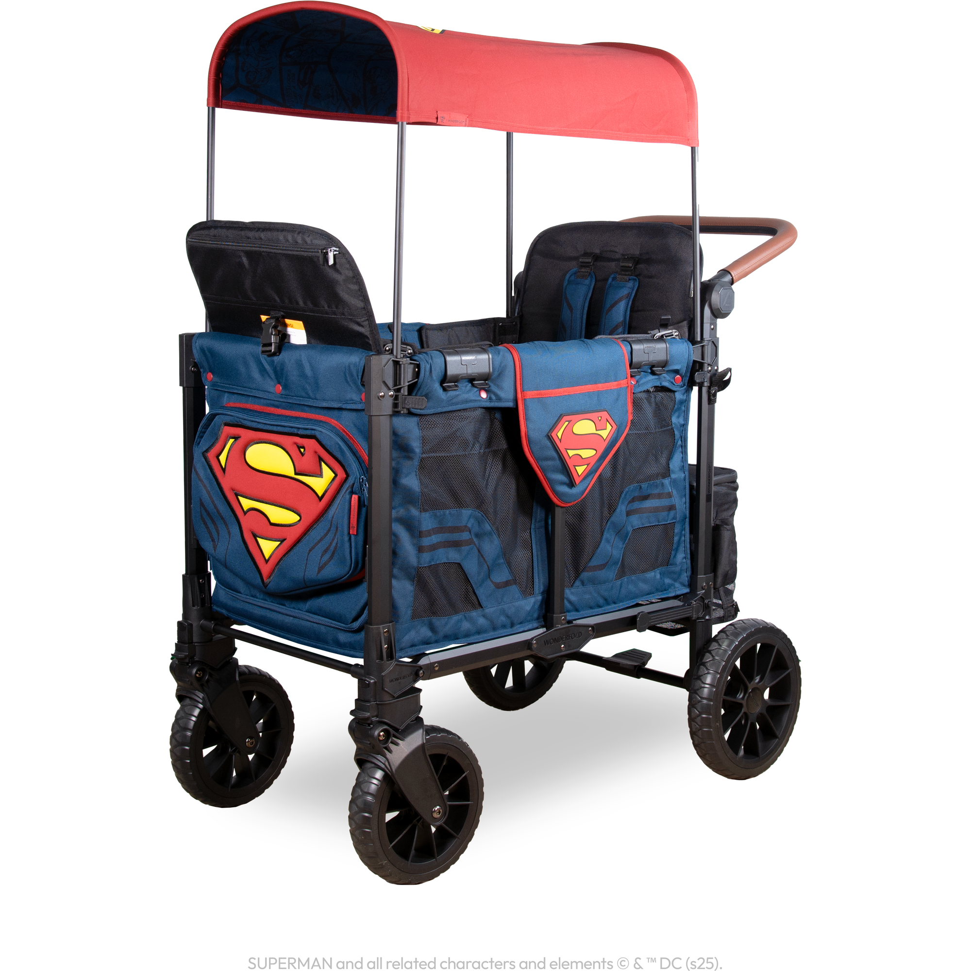 WonderFold Superman Luxe Pro Stroller Wagon (2 Seater)