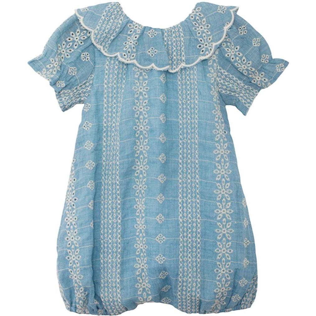 Mabel + Honey Delicate Blue Romper