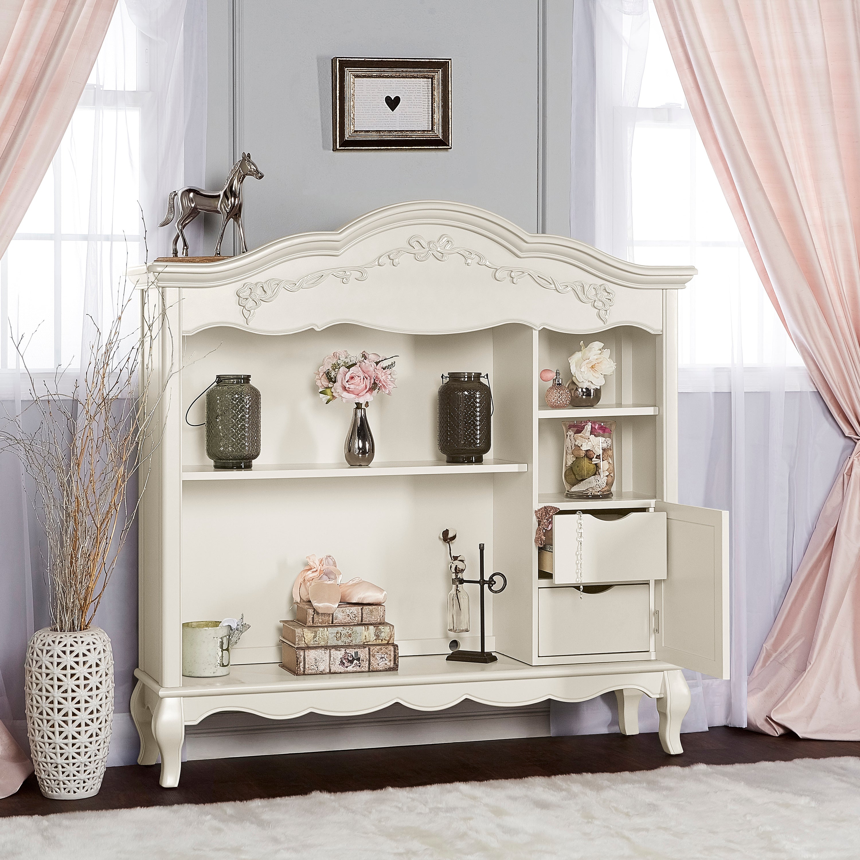 Evolur Aurora Hutch/Bookcase