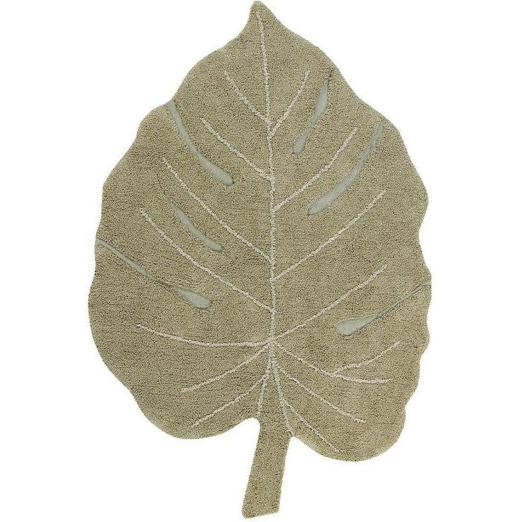 Lorena Canals Washable Rug Monstera Olive