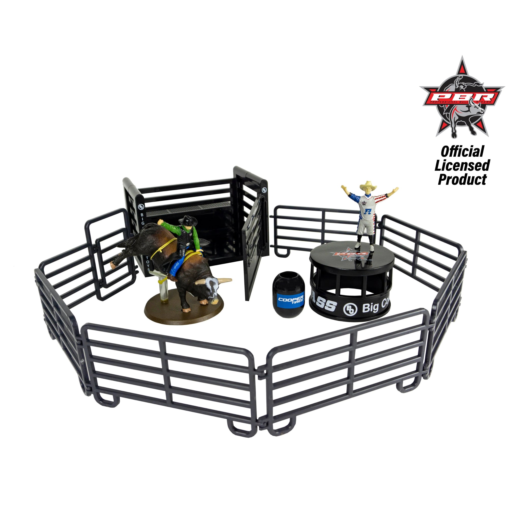 Big Country Toys 13-Piece PBR Bull Riding Set