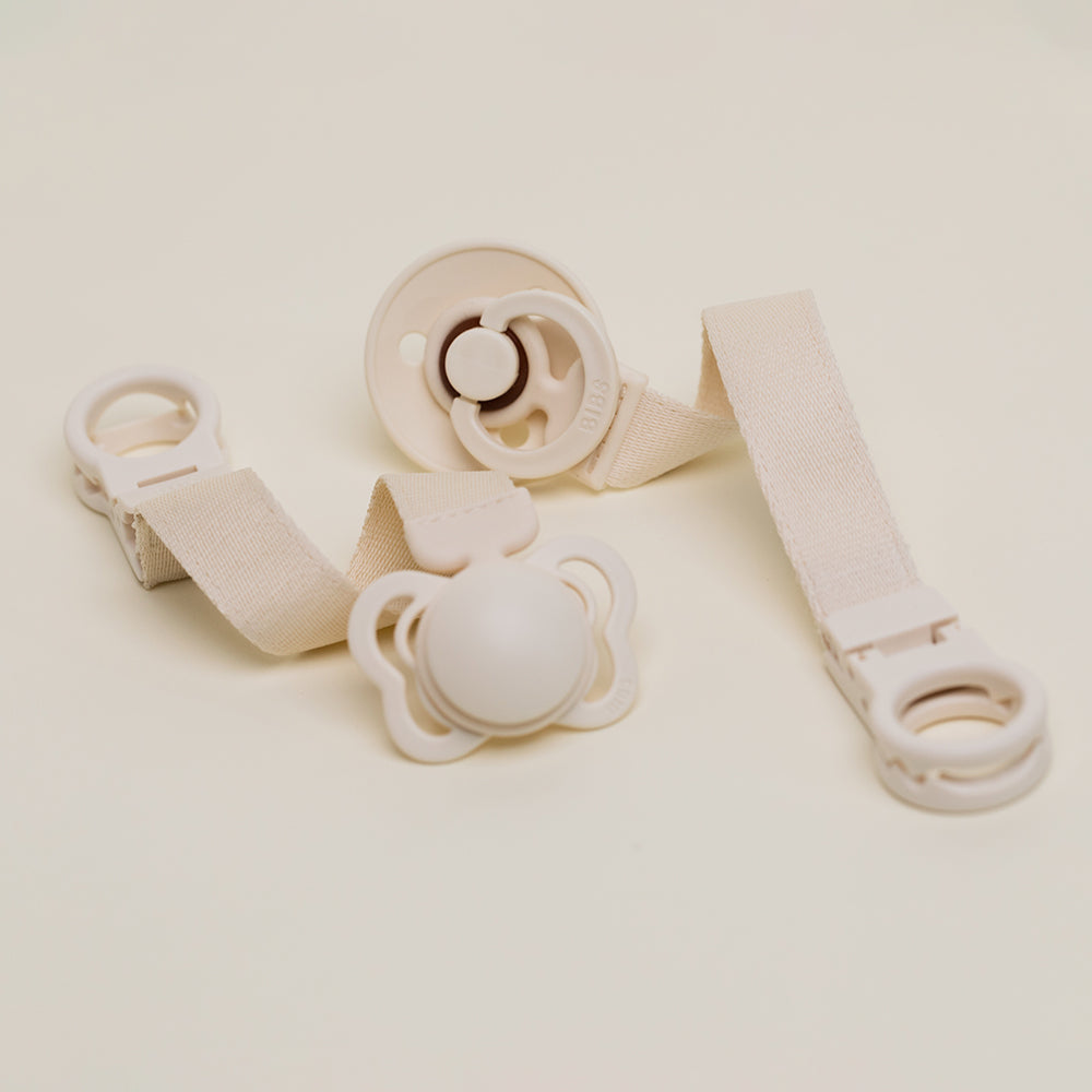 BIBS Pacifier Clip Loop | Ivory