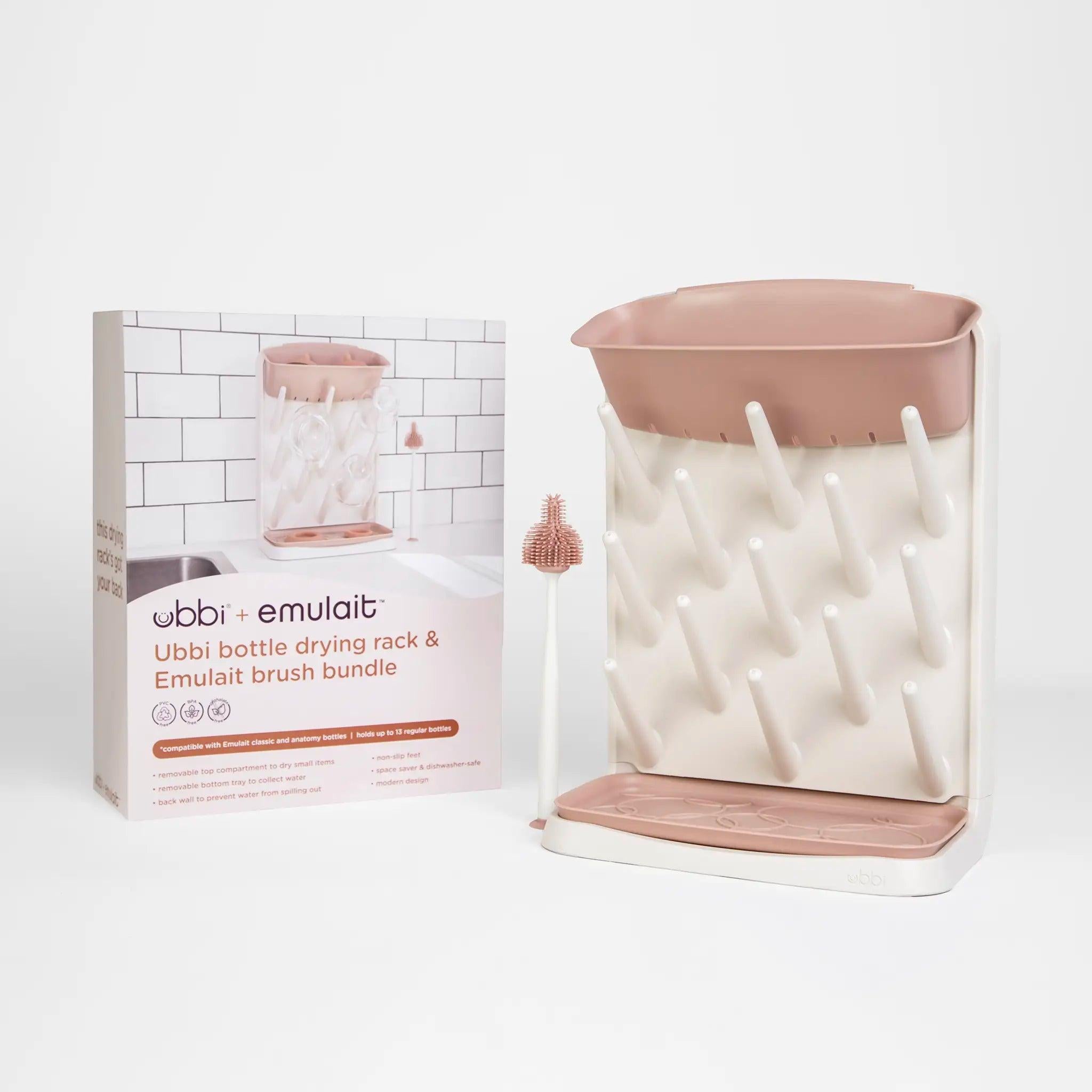 Emulait Ubbi Drying Rack & Brush