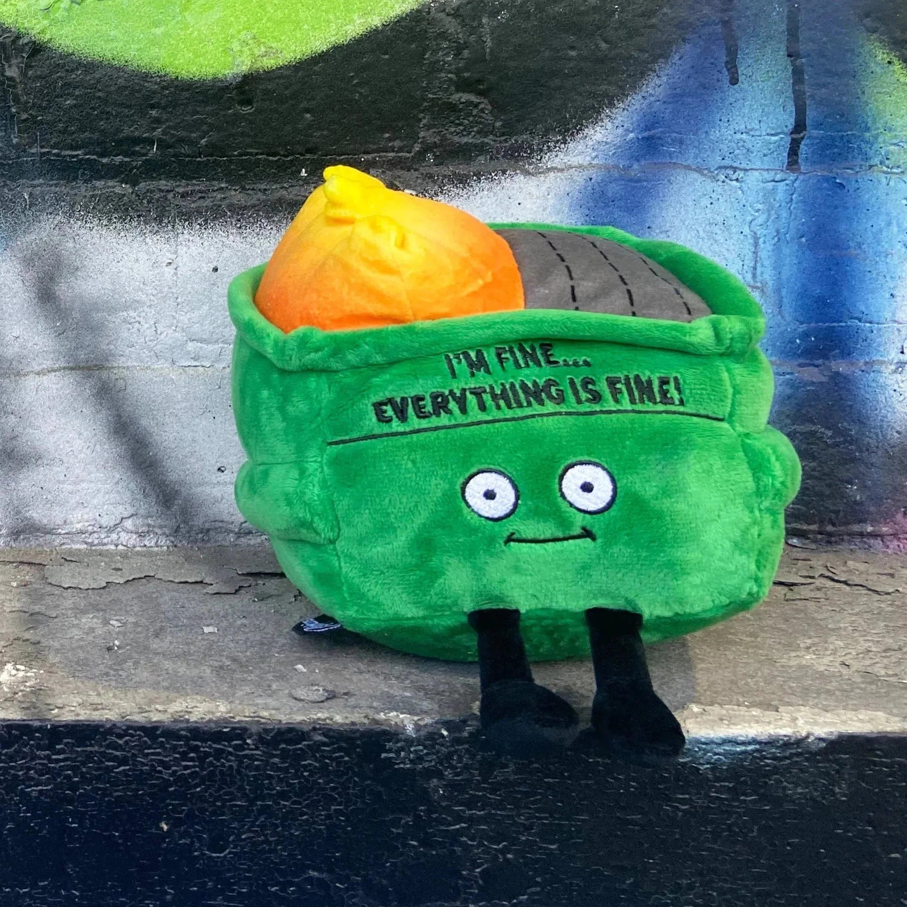 Punchkins Dumpster Fire Plushie Meme