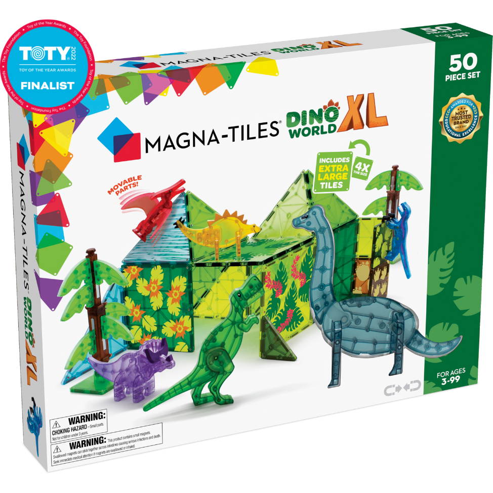Magna-Tiles Dino World XL 50-Piece Set