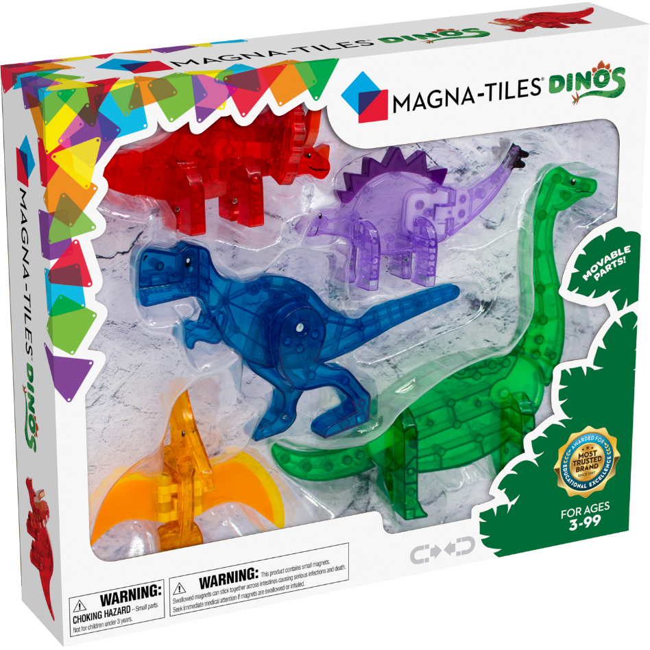 Magna-Tiles Dinos 5-Piece Set