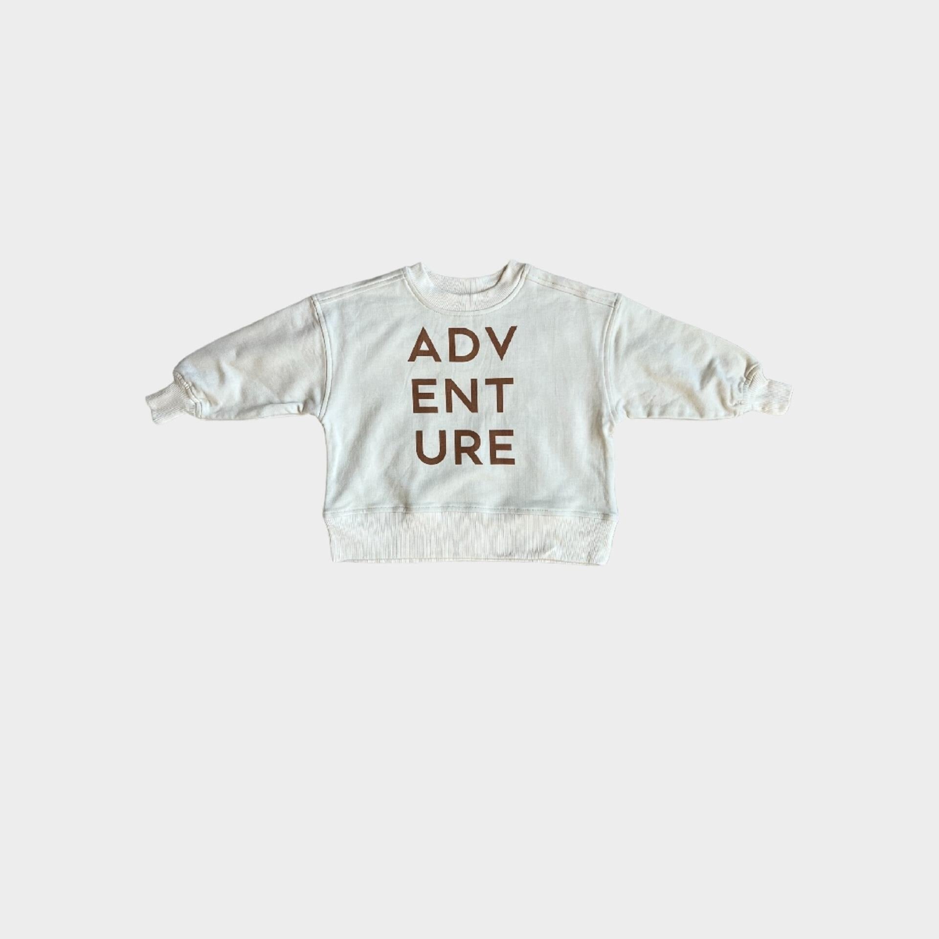 Babysprouts Adventure/Caramel Boxy Sweatshirt