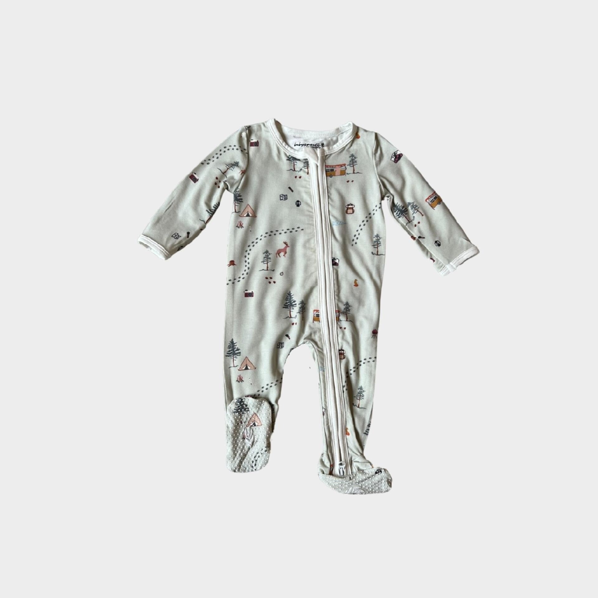 Babysprouts Camp Footie Romper