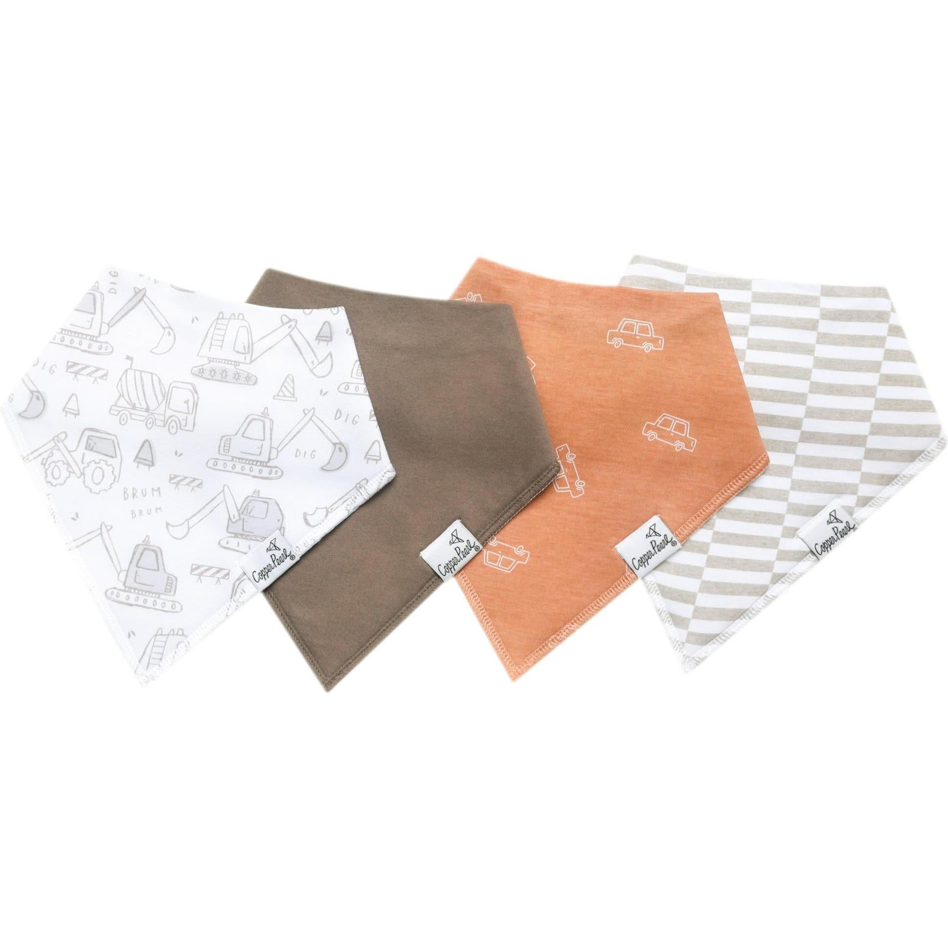 Copper Pearl Baby Bandana Bibs | Gage