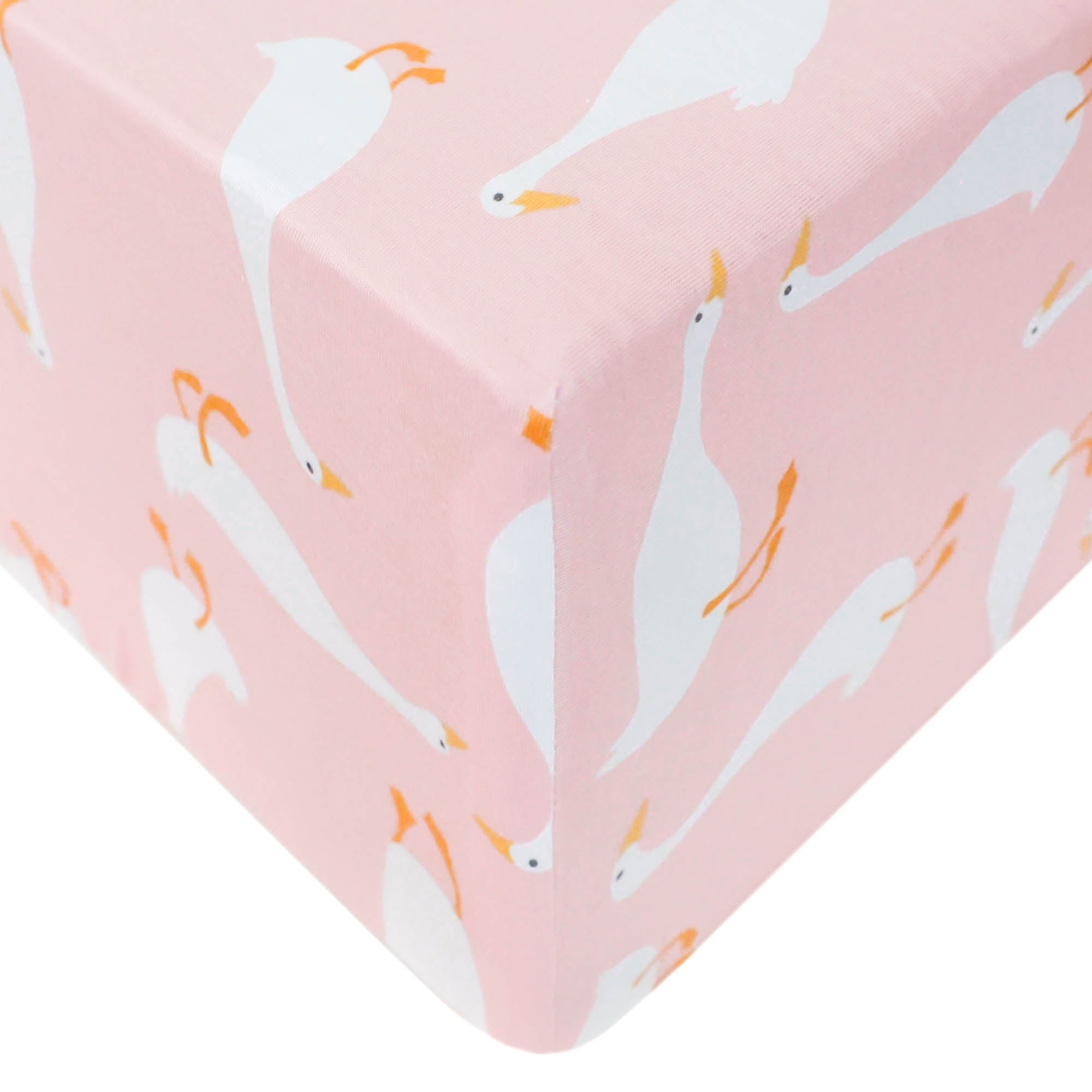 Copper Pearl Premium Knit Fitted Crib Sheet | Goosie