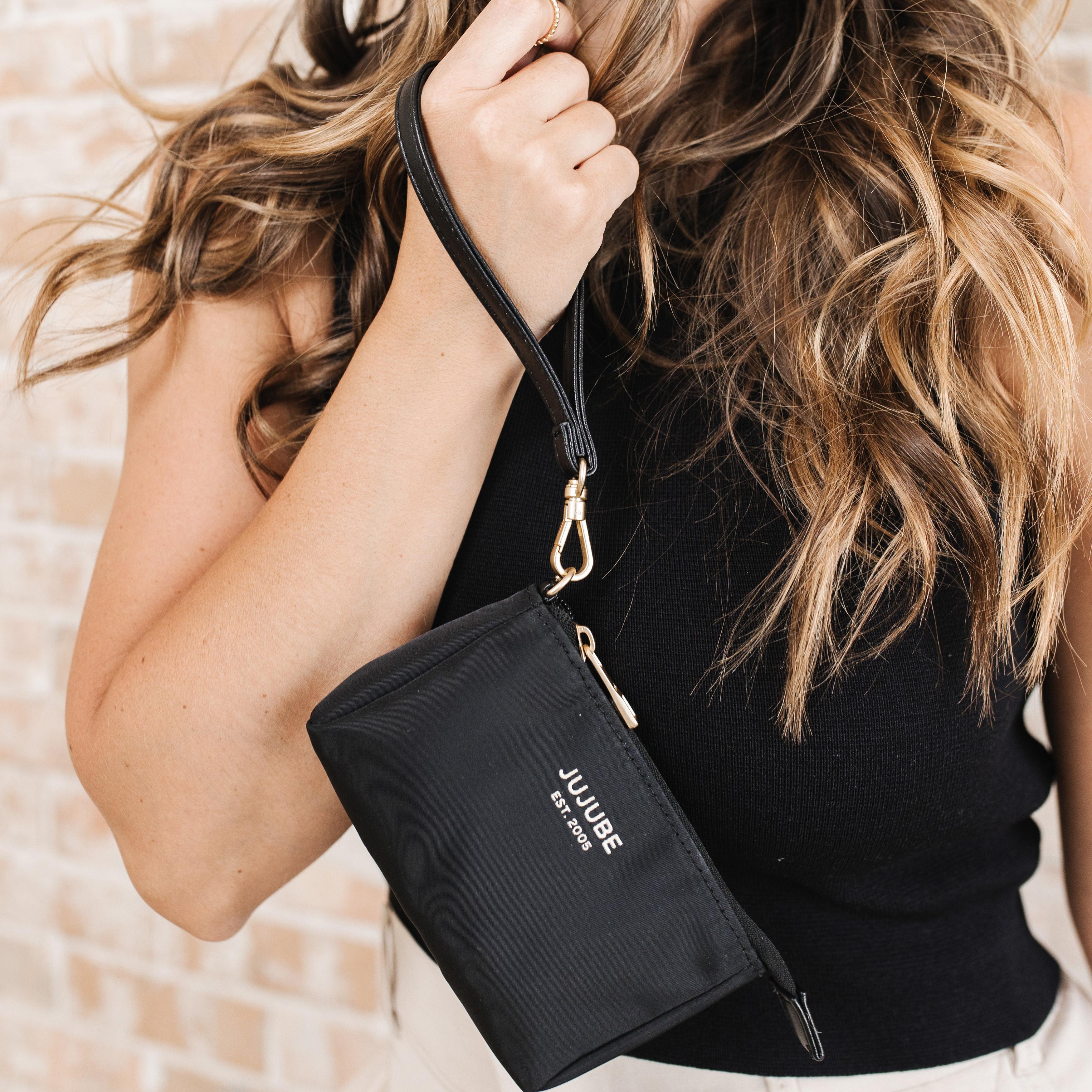 Jujube 3-Piece Pouch Clutch Purse Set | Black