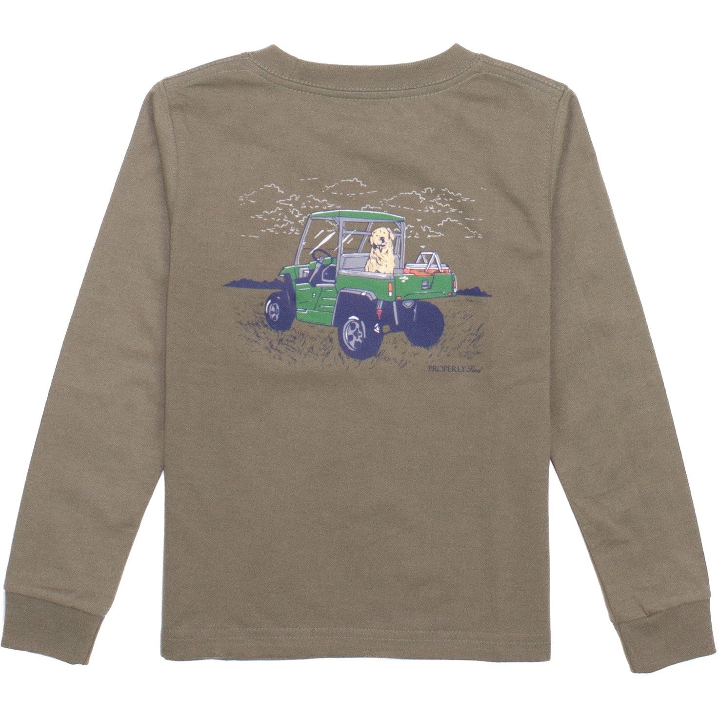 Properly Tied Boys Side By Side Long Sleeve | Tan