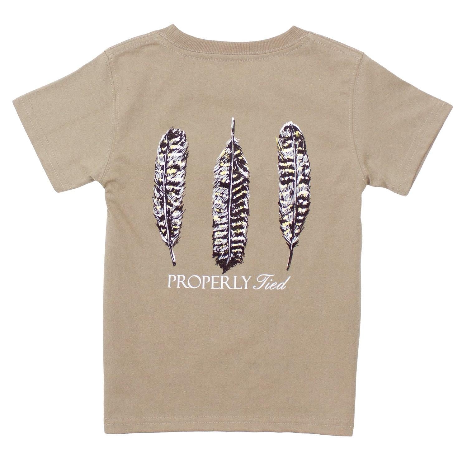 Properly TIed Boys Triple Feather Short Sleeve