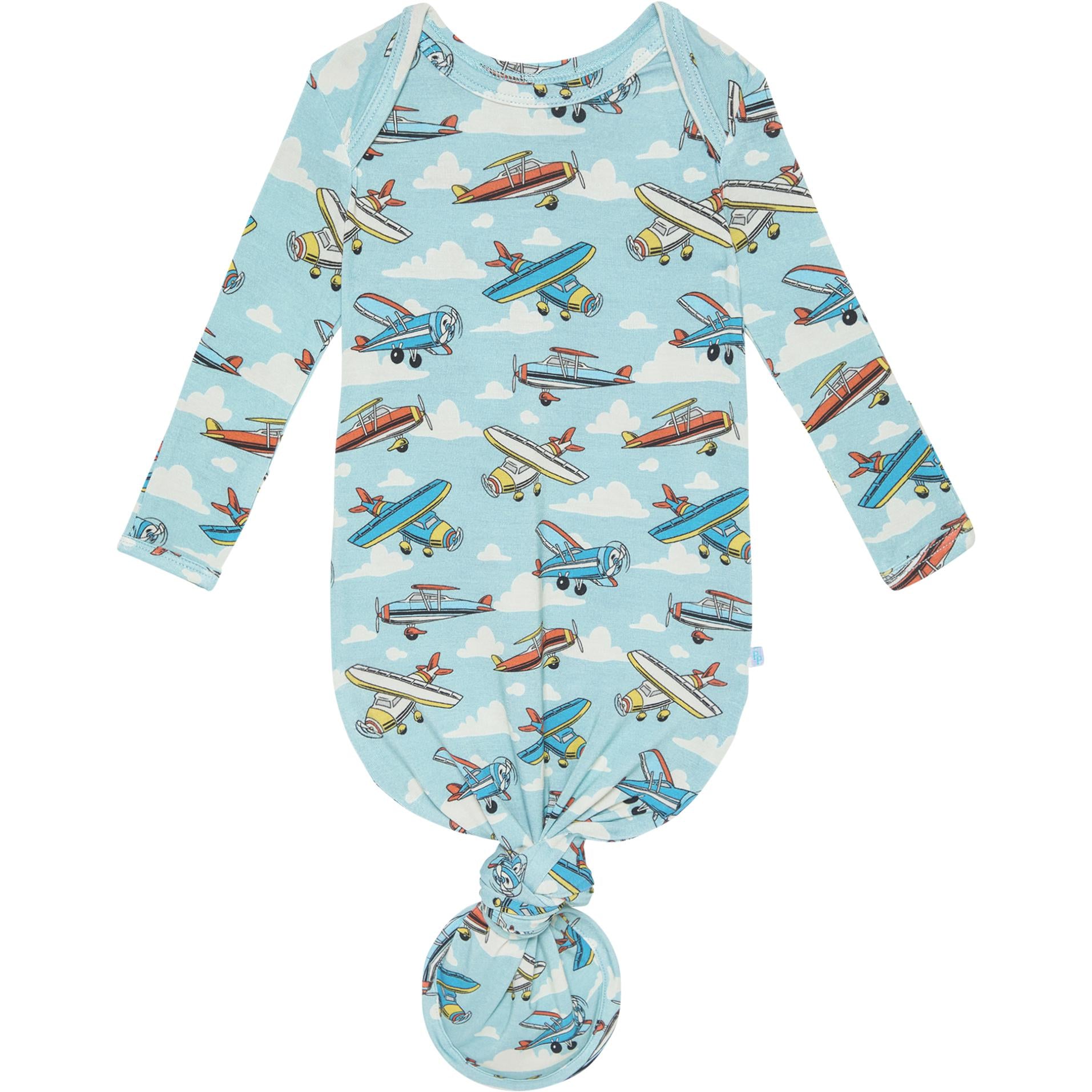 Posh Peanut Posh Planes Basic Knotted Gown