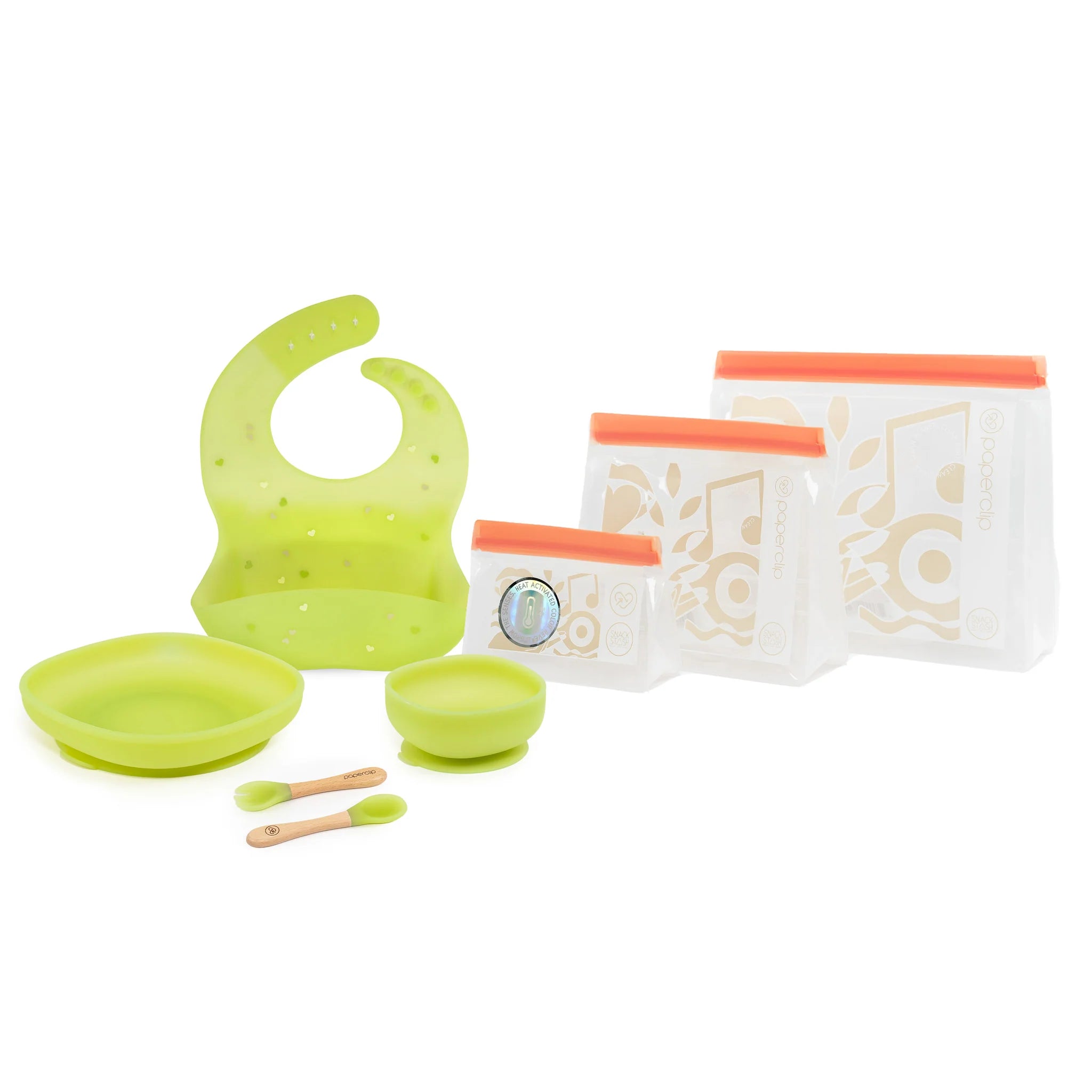 Paperclip The Foodie Kit: Color Changing Feeding Set