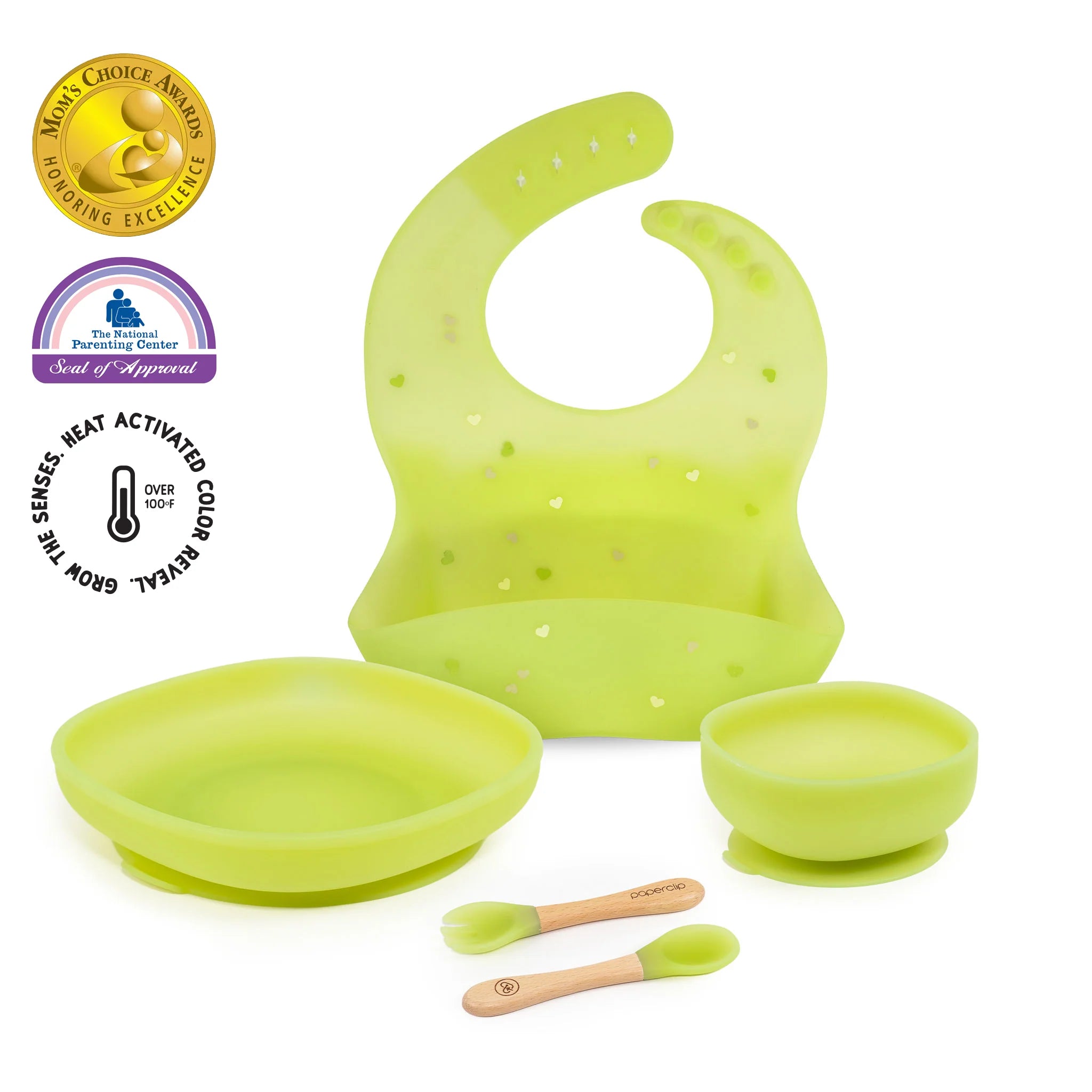 Paperclip The Foodie Kit: Color Changing Feeding Set