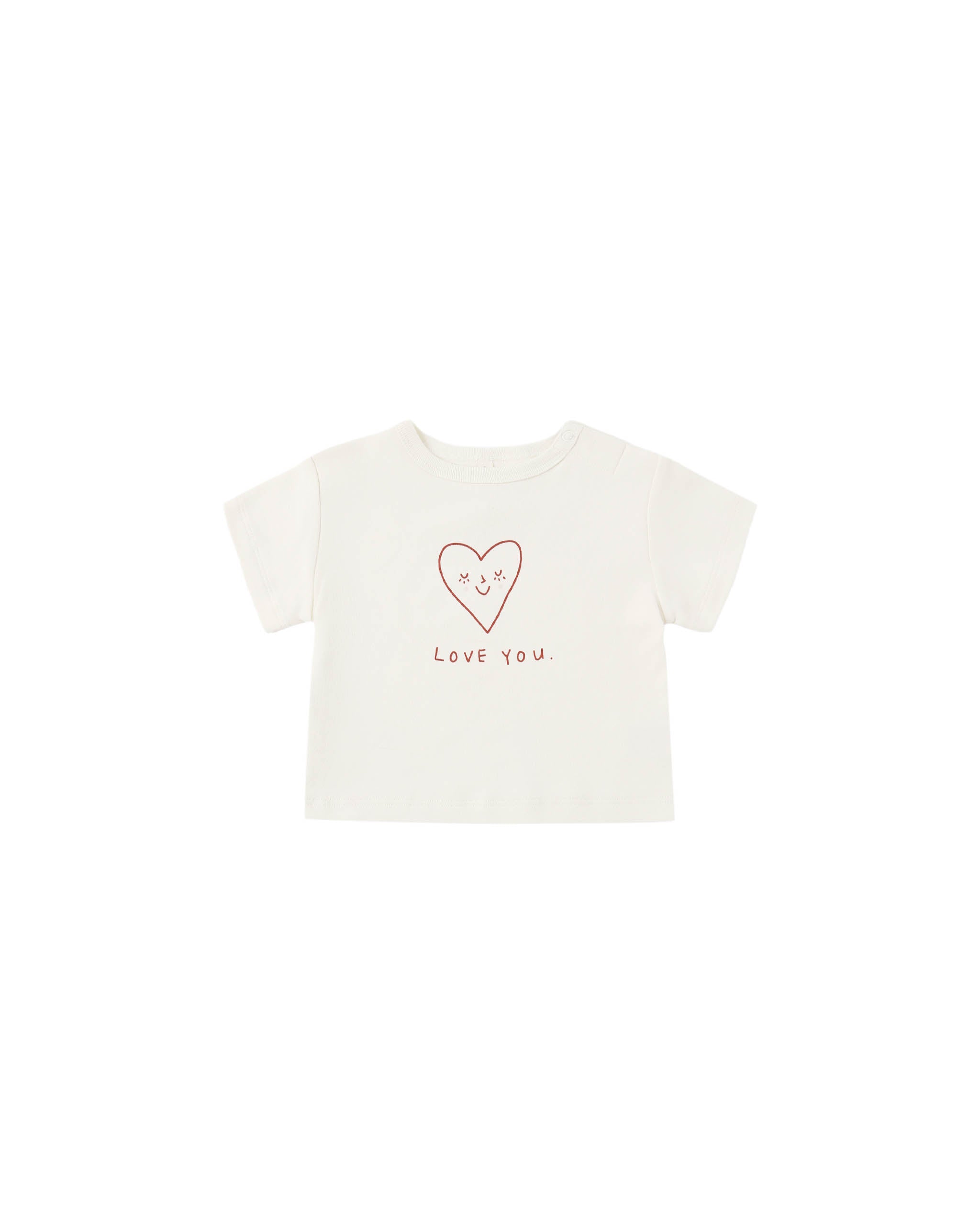 Quincy Mae Boxy Tee || Love
