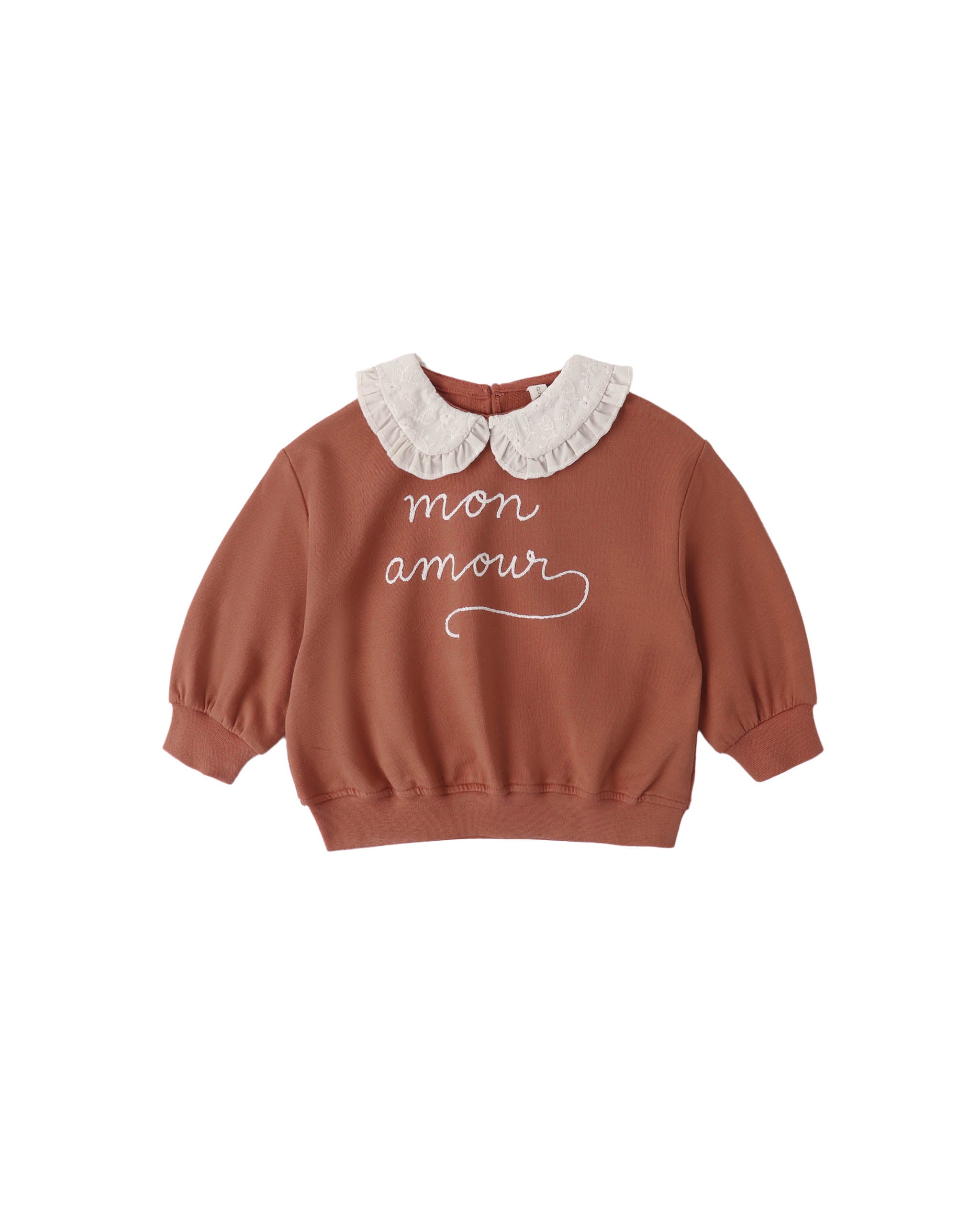 Quincy Mae Collared Sweatshirt || Mon Amour