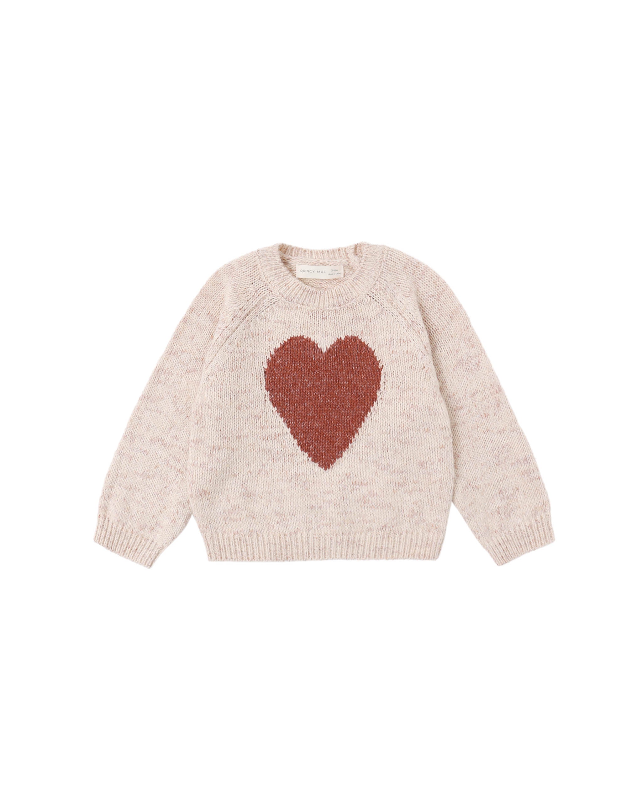 Quincy Mae Knit Sweater || Red Heart