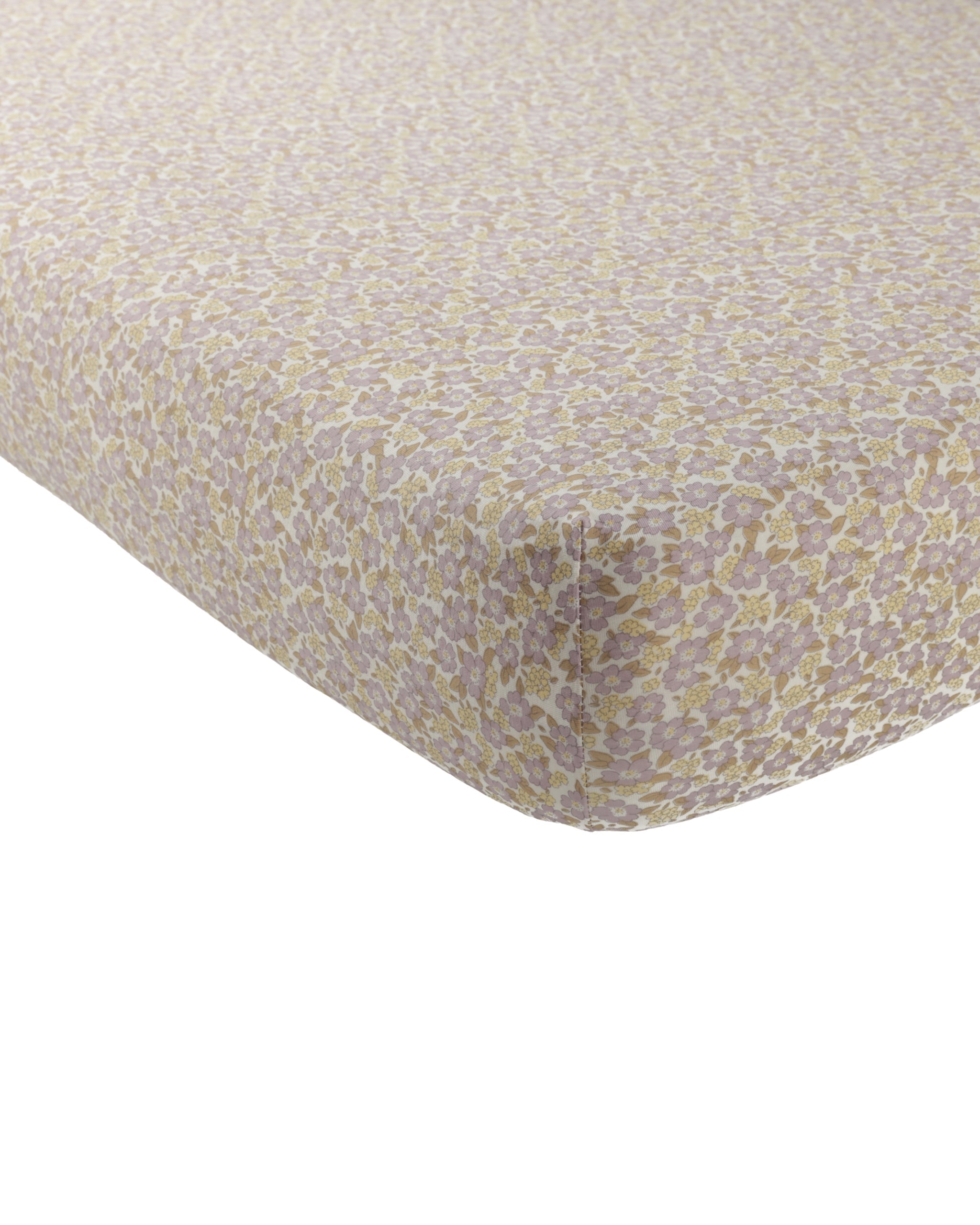 Quincy Mae Bamboo Crib Sheet || Purple Floral