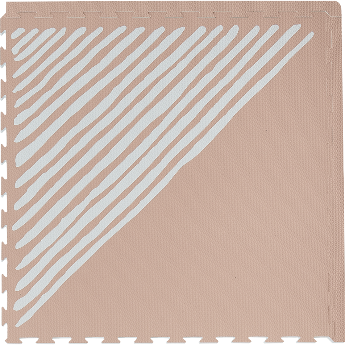 Toddlekind Premium Foam Playmats | Sandy Lines - Sea Shell