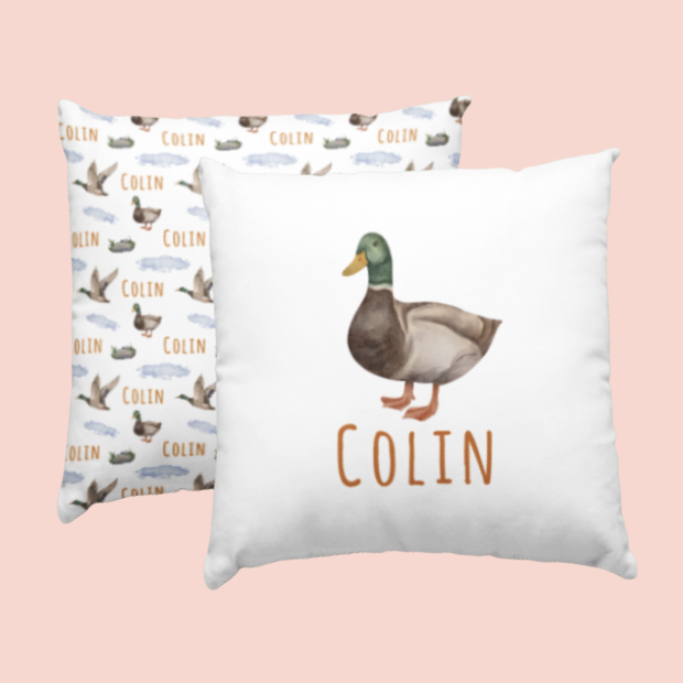 Sugar + Maple Custom Pillow | Centered Many Mallards