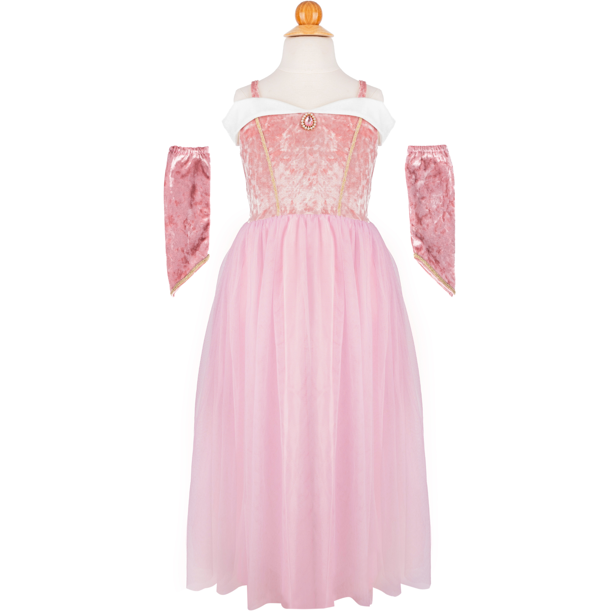 Great Pretenders Velvety Soft Sleeping Sweetheart Princess Gown with Arm Warmers