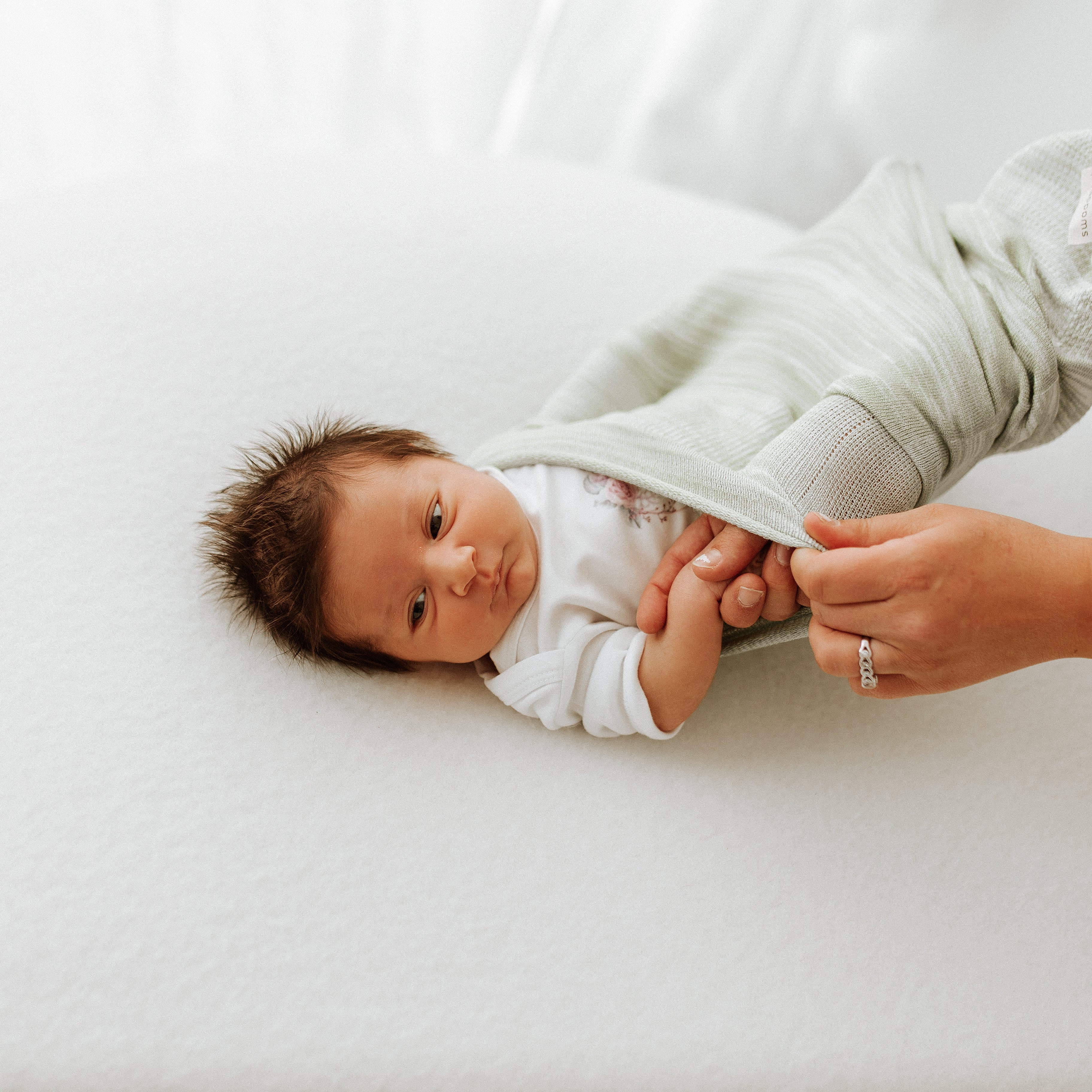 Swaddelini Bamboo Mint Swaddle Sleep Sack