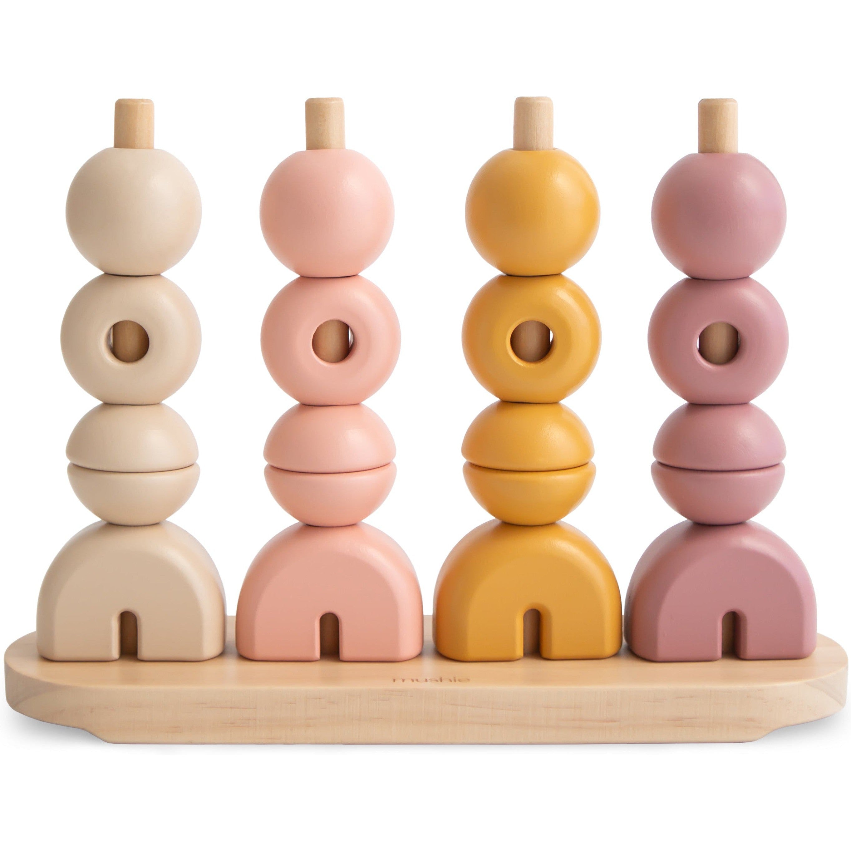 Mushie Wooden Multi Shape Stacker