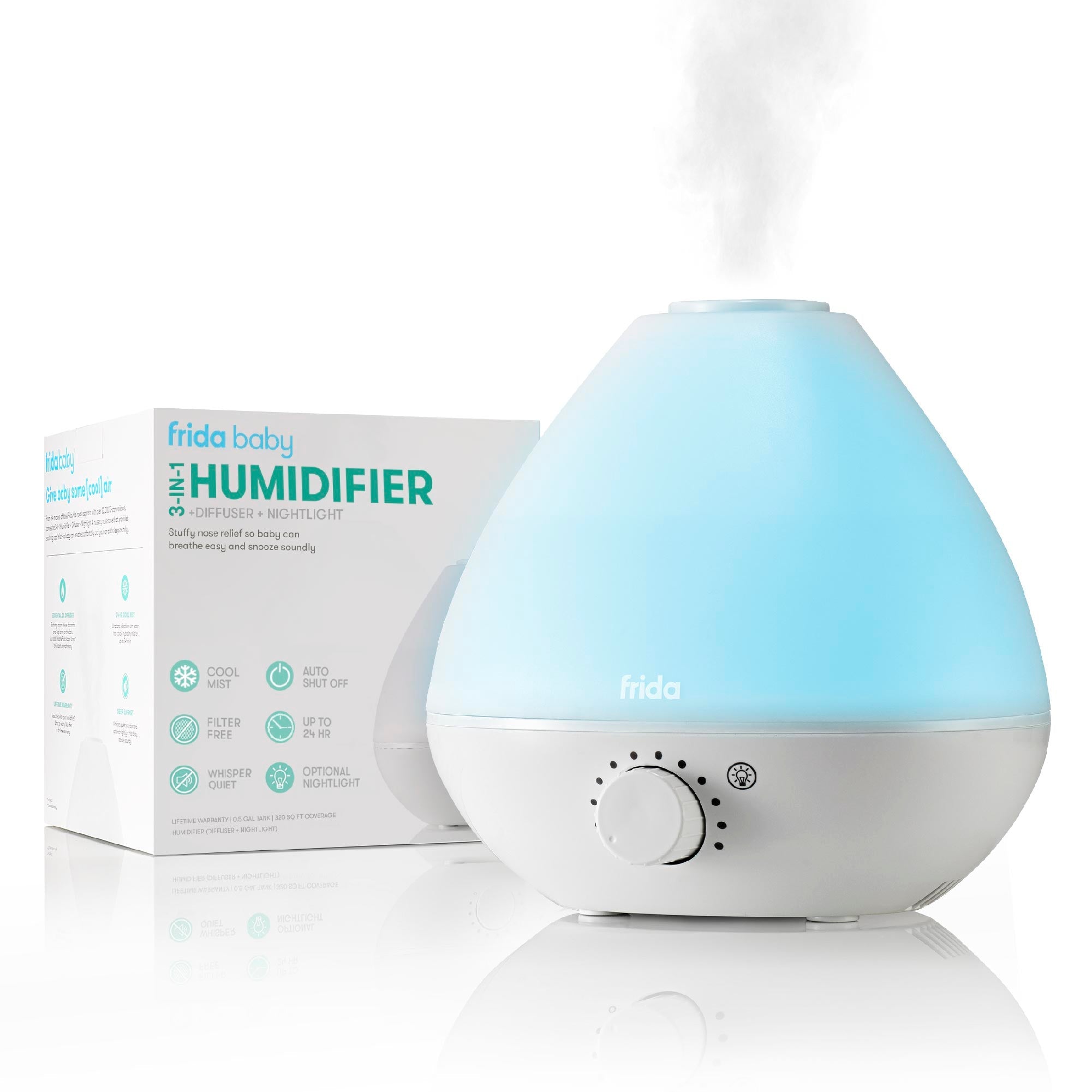 Frida Breathefrida The 3-In-1 Humidifier, Diffuser + Nightlight