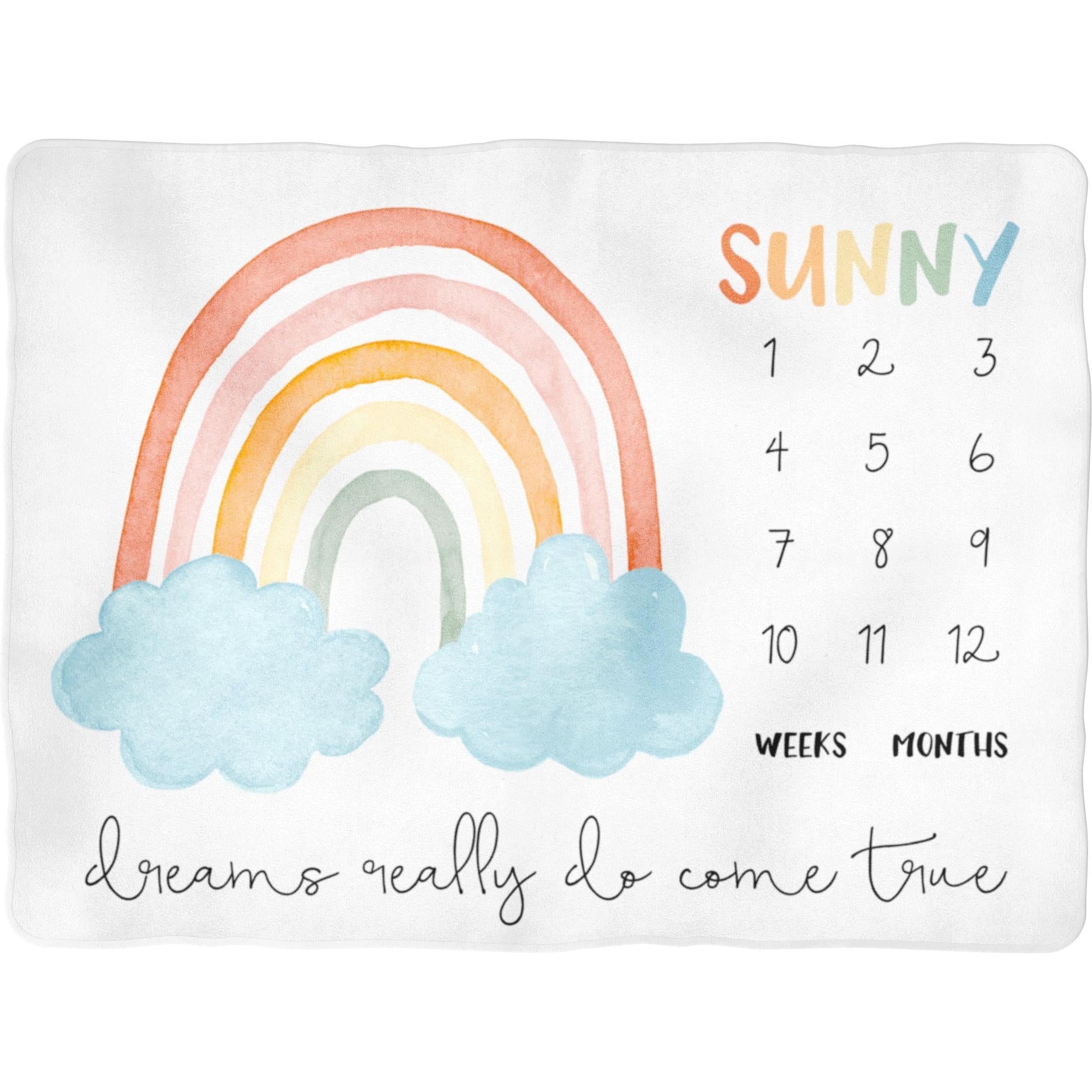 Sugar + Maple Backdrop Blanket | Primary Rainbow Dreams