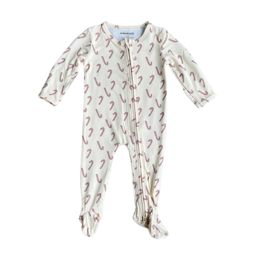 Baby Sprouts Footie Romper | Candy Cane