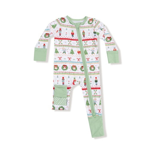 Angel Dear Nutcracker Fair Isle  - 2 Way Zipper Romper