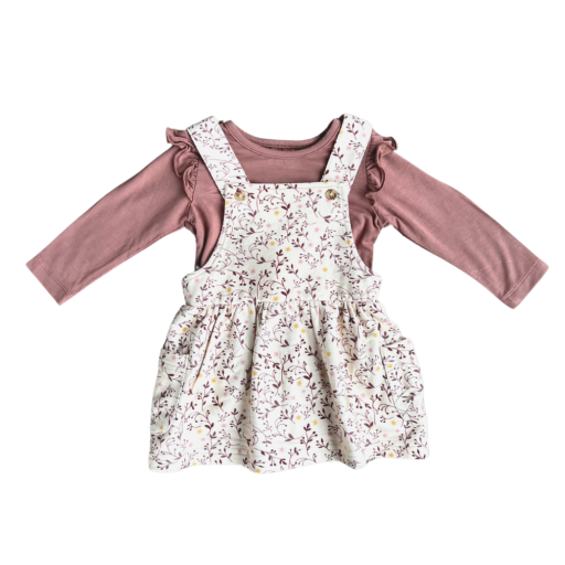 Baby Sprouts Girl's Jumper Set | Floral Vines
