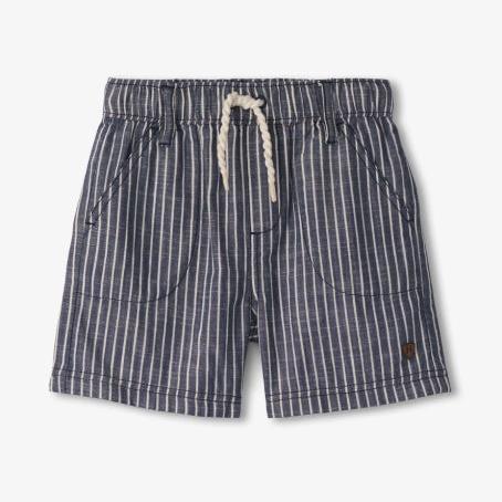 Hatley Blue Stripes Woven Shorts | Dark Blue