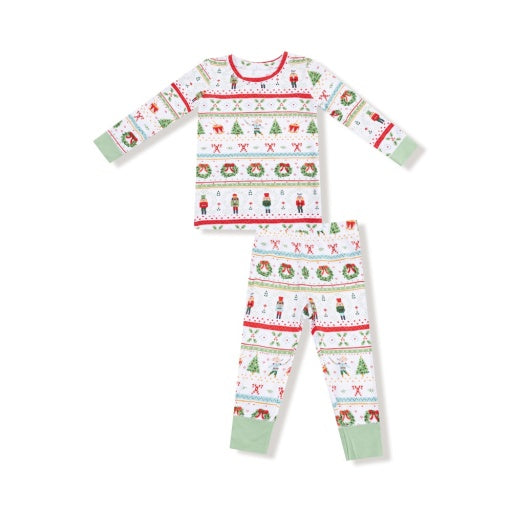 Angel Dear Nutcracker Fair Isle  - Long Sleeve Loungewear Set