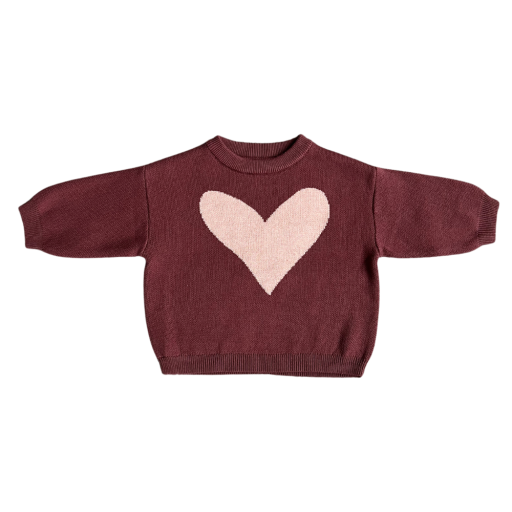 Baby Sprouts Knit Sweater | Heart
