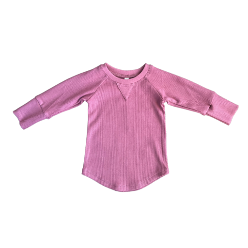 Baby Sprouts Ribbed Top | Berry