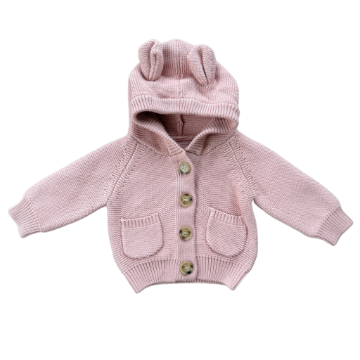 Babysprouts Clothing Company Knit Hoodie | Misty Rose
