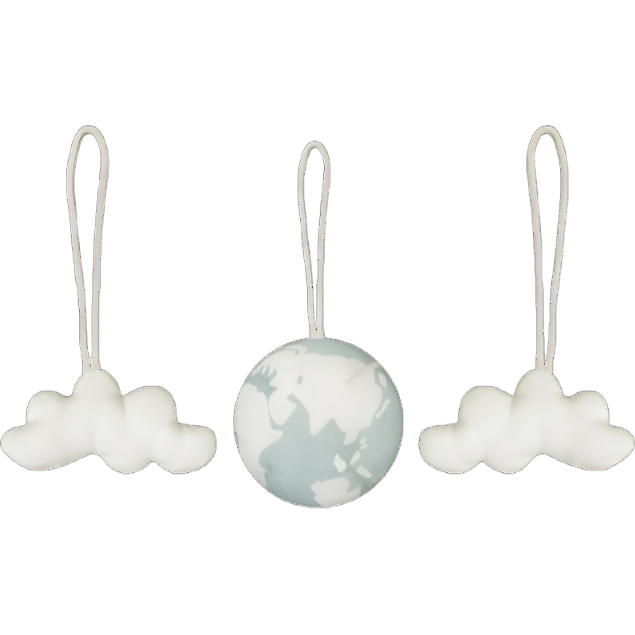 Lorena Canals Set Of 3 Rattle Toy Sensorial Hangers
