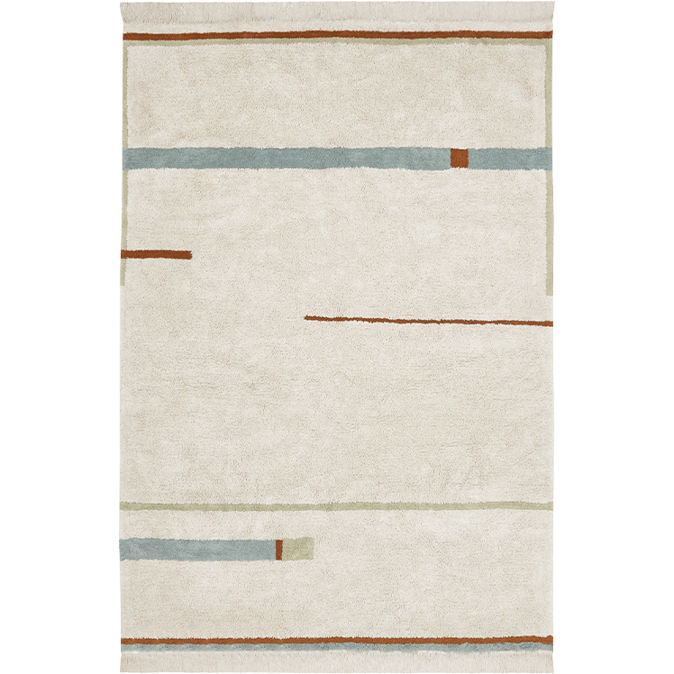 Lorena Canals Washable Rug Lanes Vintage Blue